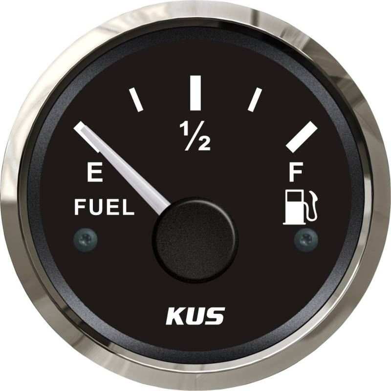 KUS Ölstandsanzeige, Messgerät, 240-33 Ohm, mit Hintergrundbeleuchtung, 12/24 V, 52 mm von KUS USA