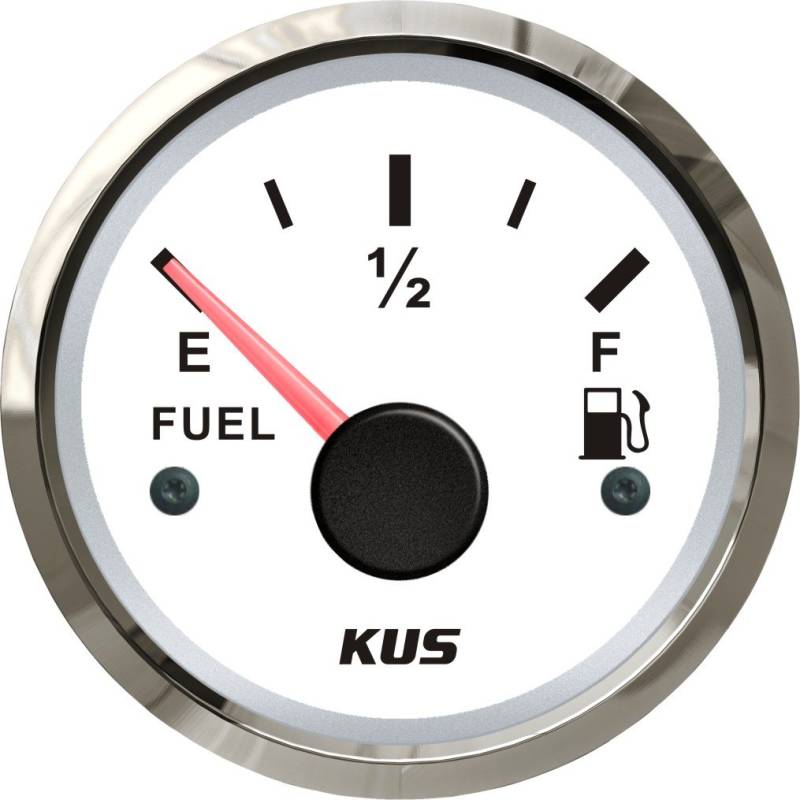 KUS Ölstandsanzeige, 0-190 Ohm, mit Hintergrundbeleuchtung, 12 V/24 V, 52 mm von KUS USA