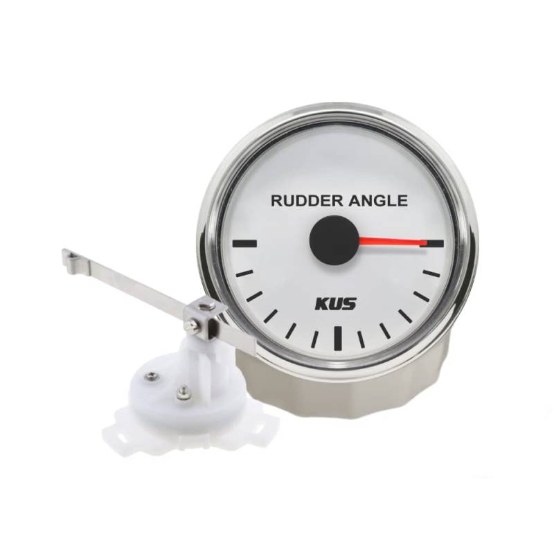 KUS Wasserdicht Seitenruder Winkel Anzeige Gauge mit Ruder Sensor 52mm 12V/24V von KUS USA