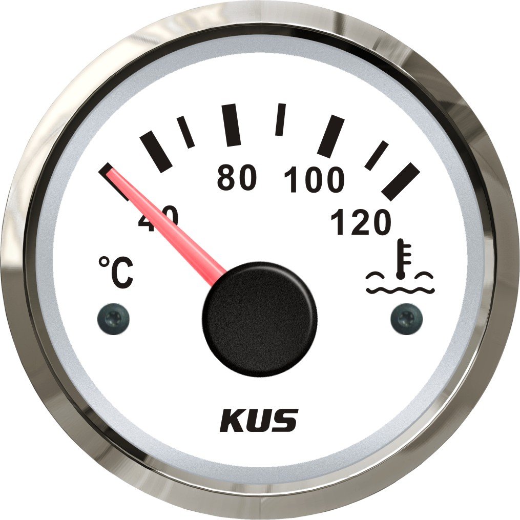 KUS1006: KUS Temperaturanzeige Kühlwasser, weisses Display mit Edelstahl-Lünette KUS1006: KUS Temperaturanzeige Kühlwasser, weisses Display mit Edelstahl-Lünette von KUS USA