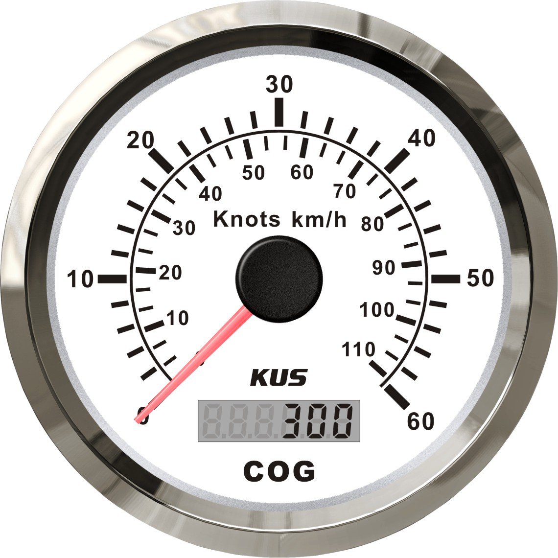 KUS GPS Tacho Kilometerzähler 60Knots 110KM/H Für Boot Yachten 85mm Mit Hintergrundbeleuchtung (Weiß) KUS GPS Tacho Kilometerzähler 60Knots 110KM/H Für Boot Yachten 85mm Mit Hintergrundbeleuchtung (Weiß) von KUS USA
