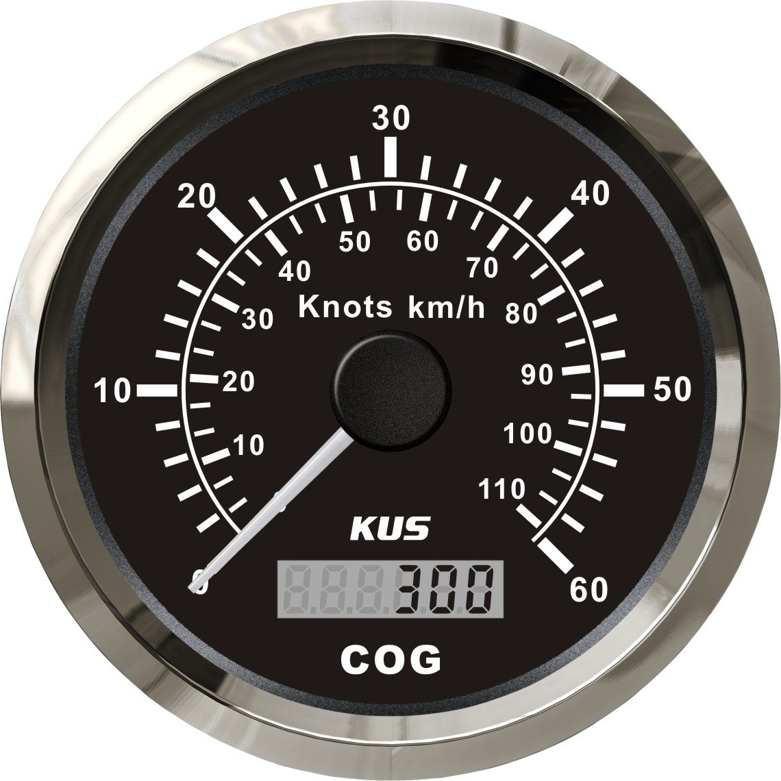 KUS GPS Tacho Kilometerzähler 60Knots 110KM/H Für Boot Yachten 85mm Mit Hintergrundbeleuchtung (Schwarz) KUS GPS Tacho Kilometerzähler 60Knots 110KM/H Für Boot Yachten 85mm Mit Hintergrundbeleuchtung (Schwarz) von KUS USA