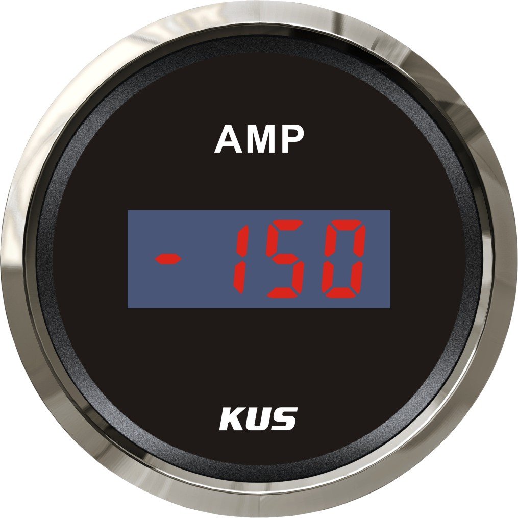 Kus Wasserdicht Digital Amperemeter 150 A mit aktuellen Sensor 12 V/24 V 52 mm (5,1 cm) mit Hintergrundbeleuchtung von KUS