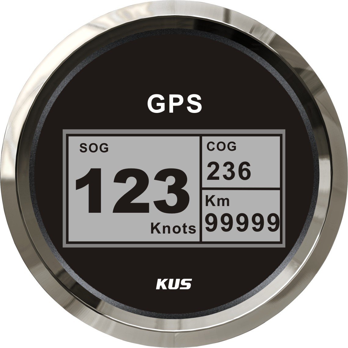 KUS Wasserdichter Geschwindigkeitsmesser, GPS, digital, mit Hintergrundbeleuchtung für Boot, Yacht, 85 mm, 9 – 32 V (schwarz) KUS Wasserdichter Geschwindigkeitsmesser, GPS, digital, mit Hintergrundbeleuchtung für Boot, Yacht, 85 mm, 9 – 32 V (schwarz) von KUS USA