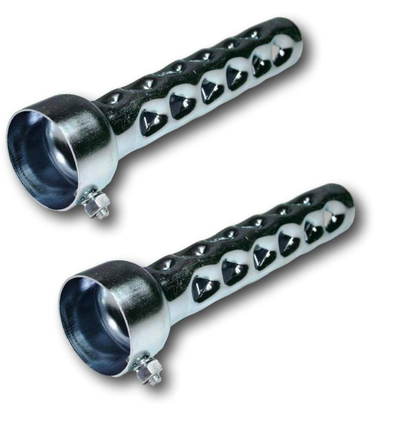 2er Set dB-Killer ca. 48mm x 200mm Universal dB-Eater für 2 Zoll Krümmer Auspuff (2x8 Zoll) von KUSTOM66