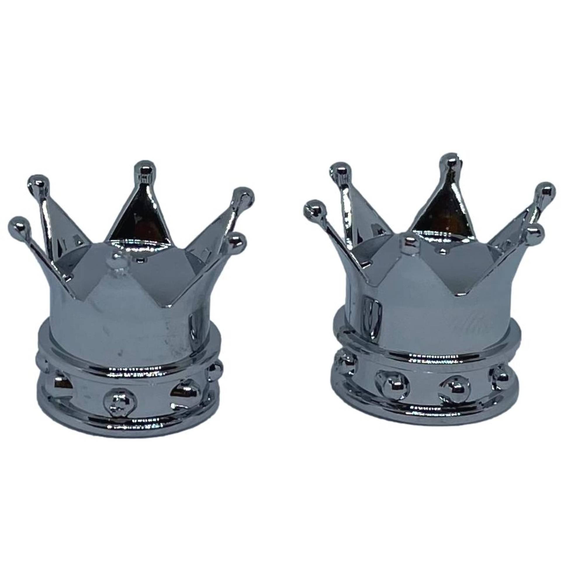 2er Set Ventilkappen - Krone - in Silber für Motorrad 2er Set Ventilkappen - Krone - in Silber für Motorrad von KUSTOM66