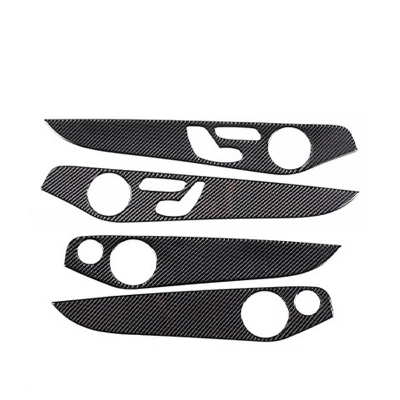 Auto Innendekoration 4Pcs Für Benz C Für GLC Klasse W205 2014 15 16 17 18 19 2020 Auto Zubehör Weichen Kohlenstoff Faser Innen Tür Dekoration Panel Abdeckung Borte Interieur Dekor(Style D) von KUVIEZ