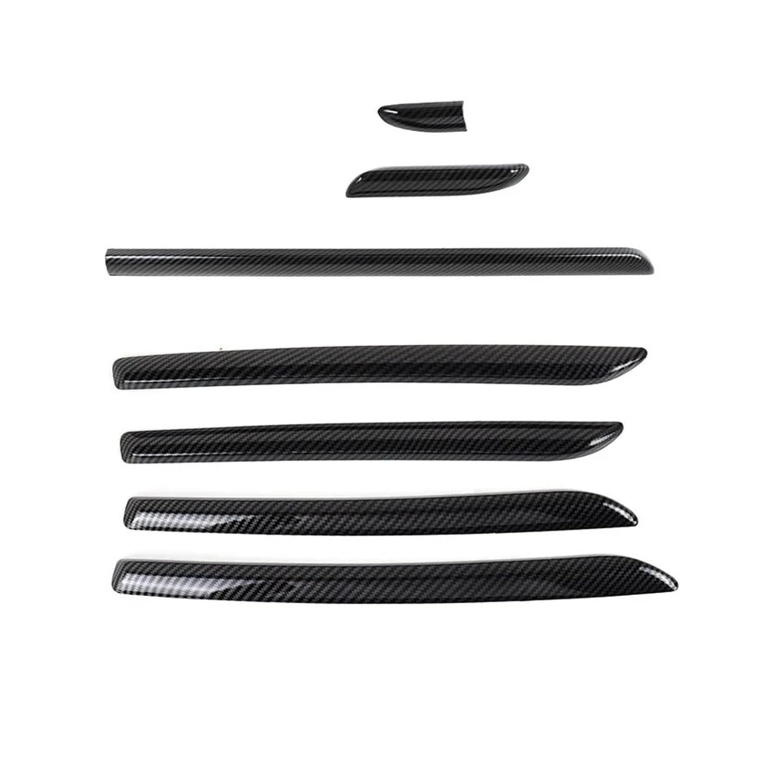 Auto Innendekoration Für A3 8V 2014 2015 2016 2017 2018 Auto Center Konsole Modifizierter Innenraum Carbon Fiber Trim Streifen Shift Header Shell Abdeckung Pull Griff Tür Interieur Dekor(1 Set.) von KUVIEZ