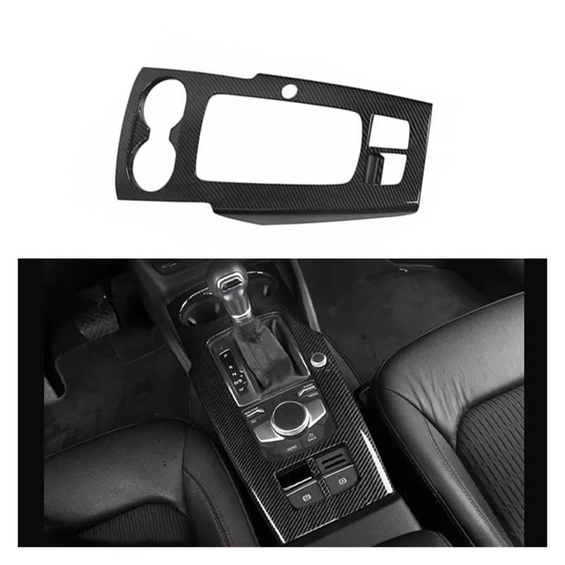 Auto Innendekoration Für A3 8V 2014 2015 2016 2017 2018 Auto Center Konsole Modifizierter Innenraum Carbon Fiber Trim Streifen Shift Header Shell Abdeckung Pull Griff Tür Interieur Dekor(Style A) von KUVIEZ