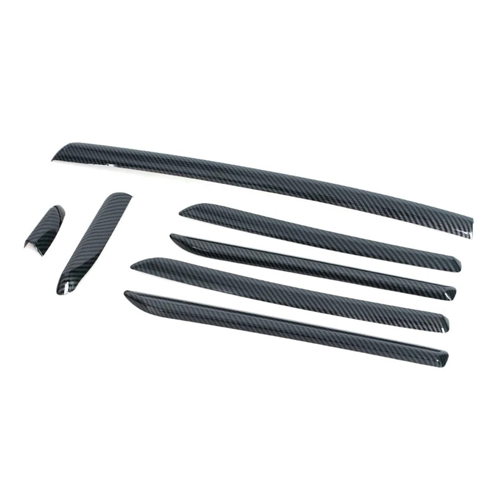 Auto Innendekoration Für A3 S3 RS3 8V 2014 2015 2016 2017 2018 Innenleisten Abdeckung Borte Auto LHD Center Konsole Tür Panel Carbon Faser Trim ABS Interieur Dekor(1 Set A) von KUVIEZ