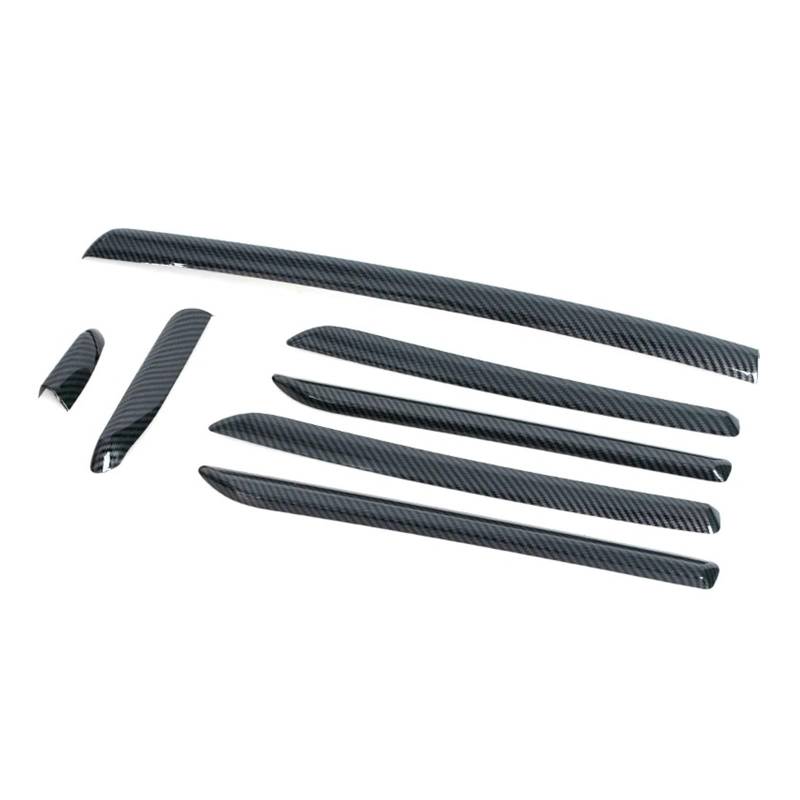 Auto Innendekoration Für A3 S3 RS3 8V 2014 2015 2016 2017 2018 Innenleisten Abdeckung Borte Auto LHD Center Konsole Tür Panel Carbon Faser Trim ABS Interieur Dekor(1 Set A) von KUVIEZ