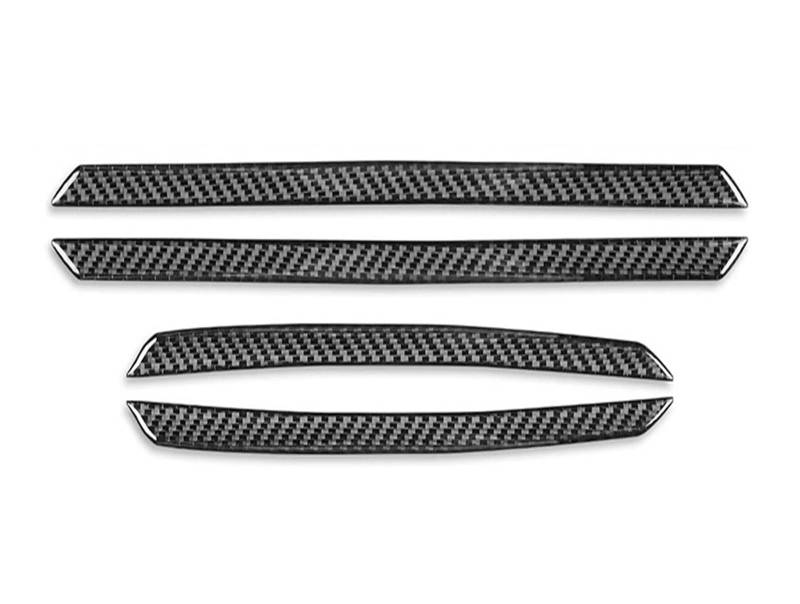 Auto Innendekoration Für Alfa Für Romeo Für Stelvio 2016 17 18 19 20 21 2022 Interior Center Konsole Getriebe Panel Dashboard Komplette Set Carbon Faser Auto Aufkleber Interieur Dekor(Door sill) von KUVIEZ