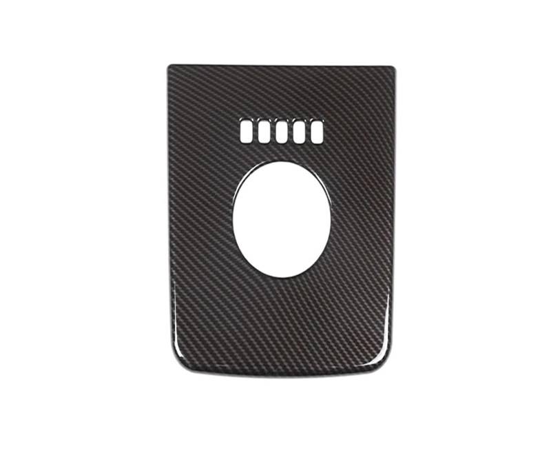 Auto Innendekoration Für Jaguar Für F-PACE XE Für XEL XF Für XFL 16-20 Carbon Faser Stil Auto Zentrale Getriebe Shift Wasser Tasse Halter Panel Abdeckung Trim Aufkleber Interieur Dekor(Style C) von KUVIEZ