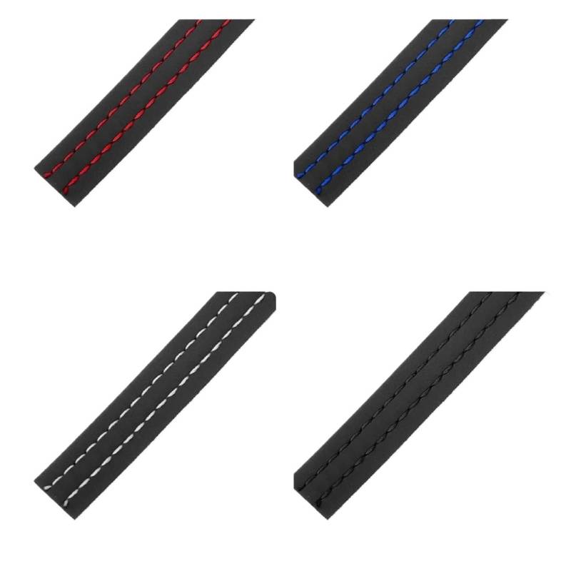 Auto Innendekoration Universal Auto Formteile Trim Pu Leder DIY Geflecht Dekorative Linie Streifen Für Tür Dashboard Aufkleber Auto Innen Zubehör Interieur Dekor(Rot,2m) von KUVIEZ