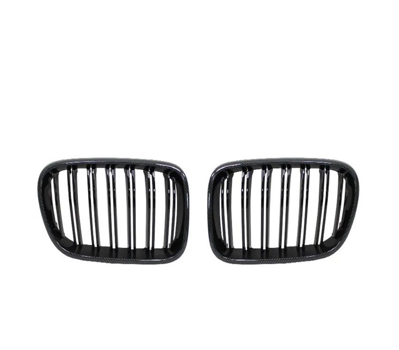 Auto Kühlergrill 1 Paar Für Für X3 F25 2010 2011 2012 2013 Front Niere Gitter Matt Glanz Schwarz Ersatz Racing Autoscooter Styling Kühlergrill Grill(Carbon Look) von KUVIEZ
