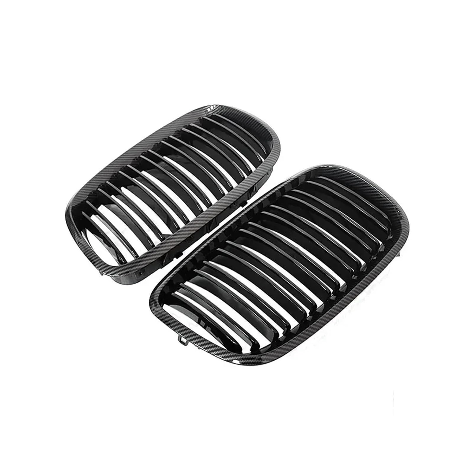 Auto Kühlergrill 1 Paar Für Für X5 Für X6 E70 E71 2008–12 13 2014 Frontstoßstangengitter, Frontgitter, Glänzend Mattschwarz, Nierengrill, Kohlefaser-Ersatz Kühlergrill Grill(Double Line Carbon) Auto Kühlergrill 1 Paar Für Für X5 Für X6 E70 E71 2008–12 13 2014 Frontstoßstangengitter, Frontgitter, Glänzend Mattschwarz, Nierengrill, Kohlefaser-Ersatz Kühlergrill Grill(Double Line Carbon) von KUVIEZ