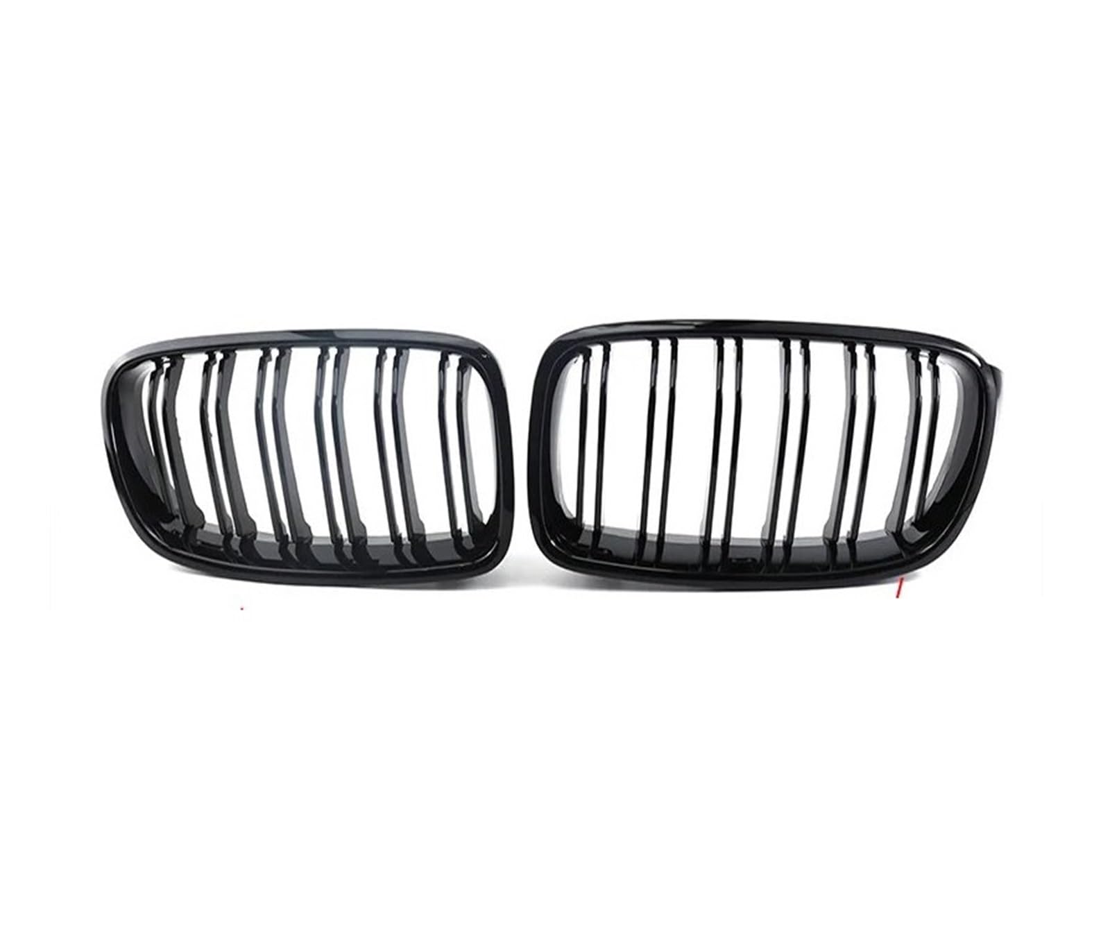 Auto Kühlergrill Für 3er F30 F31 F35 2011–2019 Diamant-Frontstoßstange, Nierengrill Doppellamellen Racing-Sportgrill Autozubehör Kühlergrill Grill(Double Line Black) von KUVIEZ