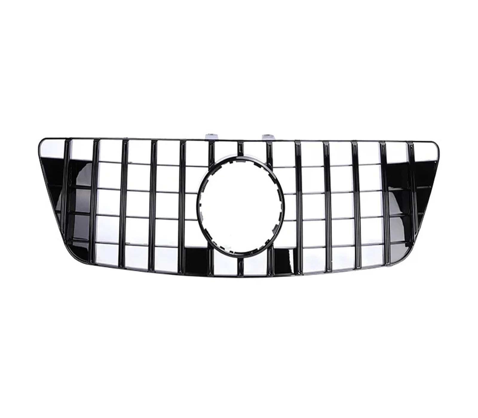Auto Kühlergrill Für Benz Für ML Klasse W164 Front Stoßstange Panamericana Schwarz Chrom GT Grill Stil 350 400 500 Grille 2006 2007 2008 2009 2010 2011 Kühlergrill Grill(Black 09-11) von KUVIEZ