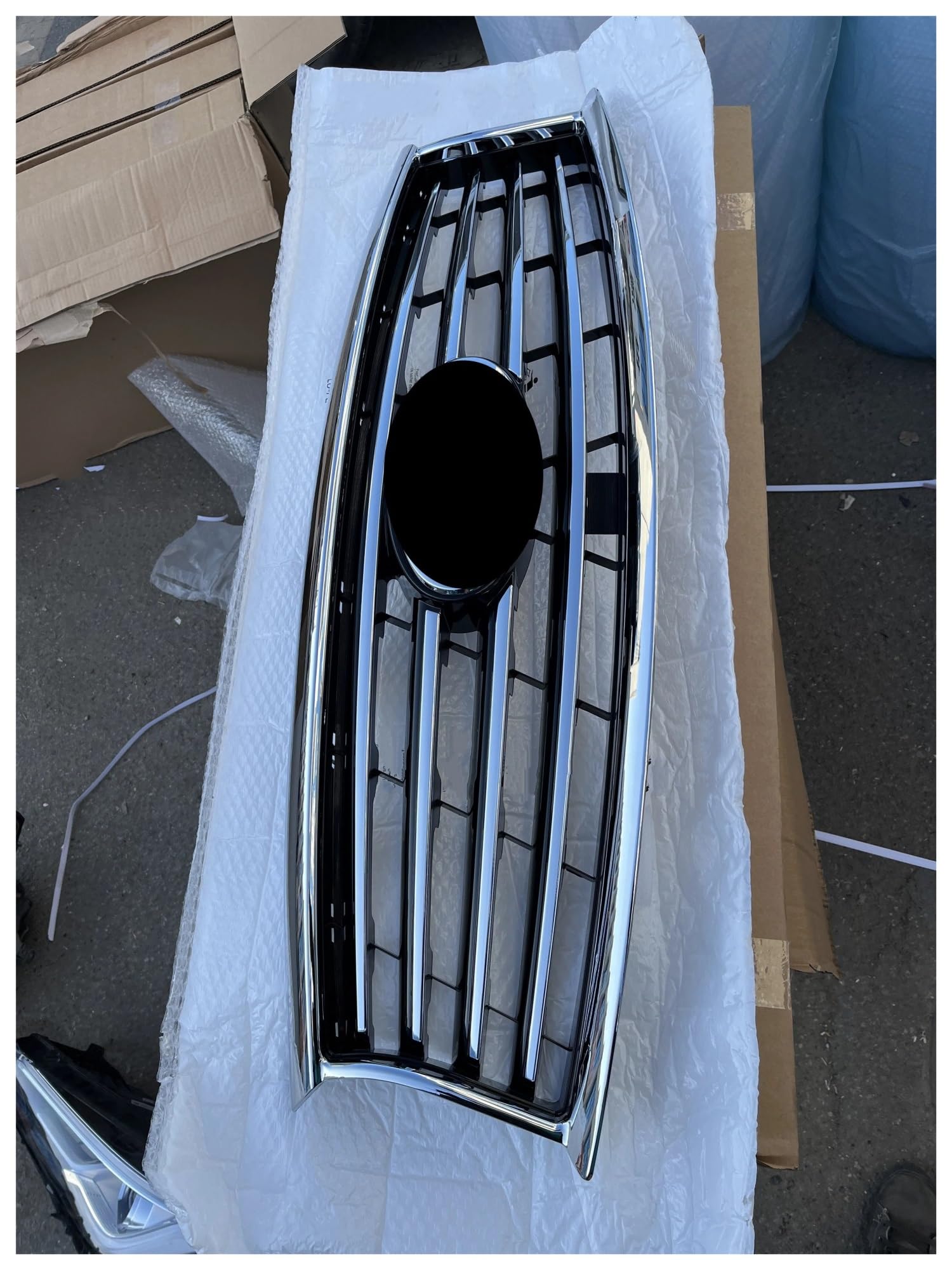 Auto Kühlergrill Für Infiniti QX70 Auto Front Stoßstange Grill Kühlergrill Renngrills Kühlergrill Grill(Full Chrome) von KUVIEZ