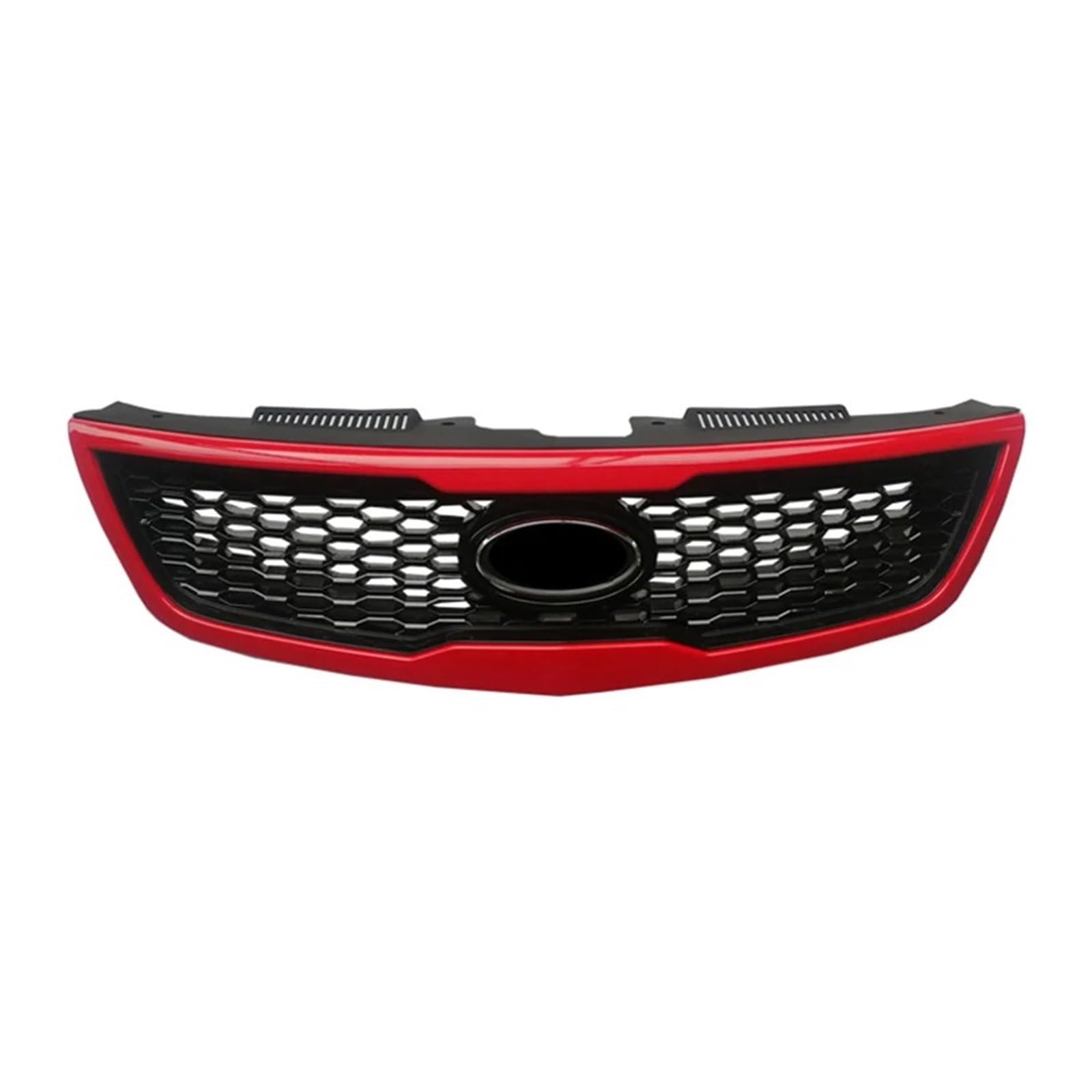 Auto Kühlergrill Für Kia Für Forte Für Diffusor 2009 2010 2011 2012 Zubehör Carbon Black Auto Frontstoßstange Unteres Gitter Grillgitter Abdeckung Verkleidung Kühlergrill Grill(Black Red) von KUVIEZ