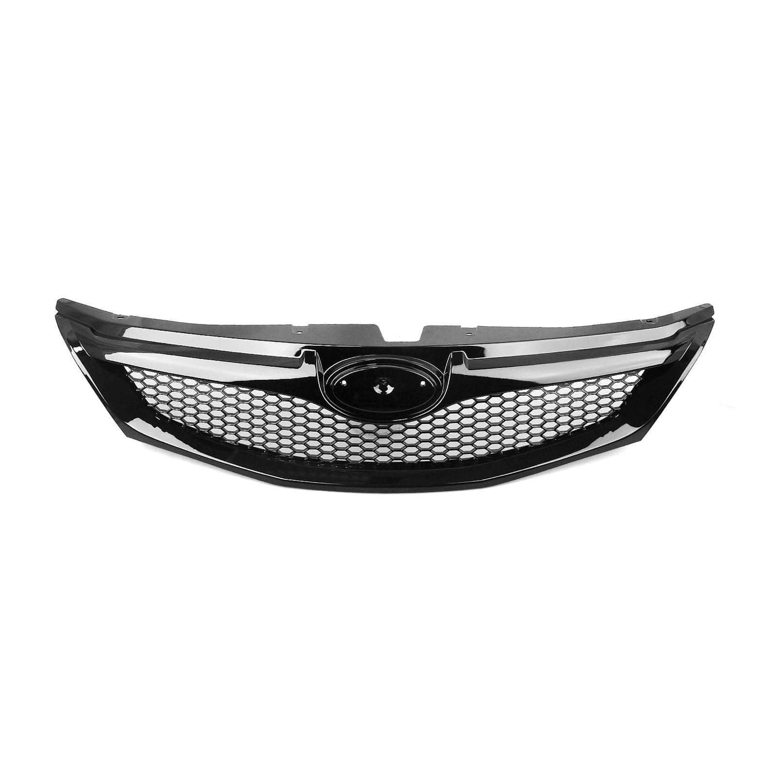 Auto Kühlergrill Für Subaru Für Impreza 10TH Für WRX Für STi Fließheck 2008 2009 2010 2011 Kühlergrill Oberen Stoßfänger Haube Mesh Kühlergrill Grill(Glossy Black) von KUVIEZ