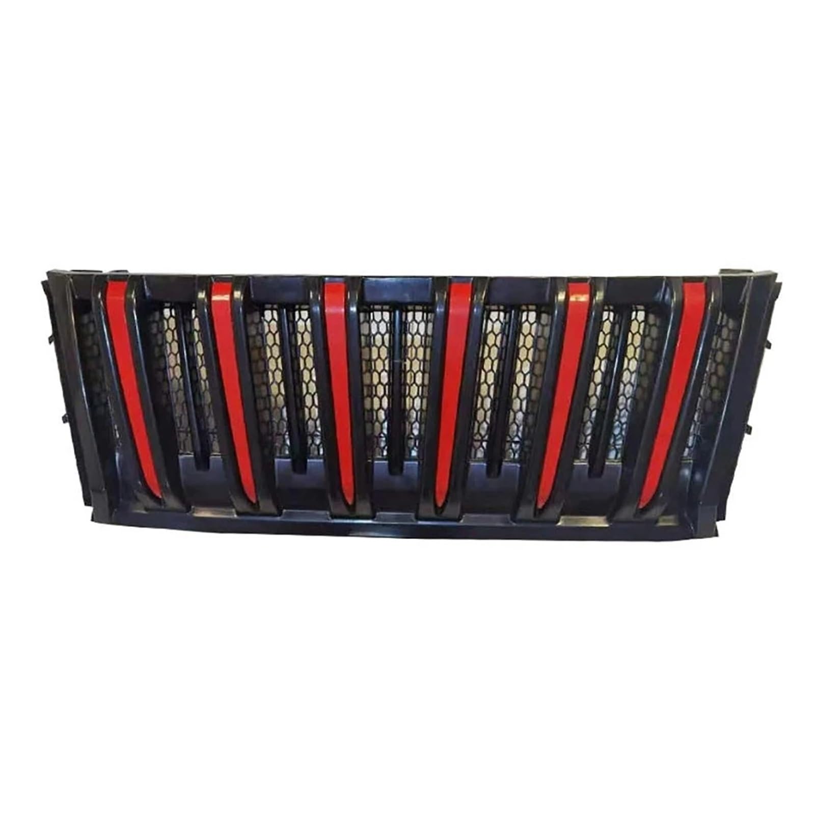 Auto Kühlergrill Für Toyota Für Fortuner 2020 2021 2022 Racing Grills Kühlergrill Front Stoßstange Grill Grills Maske Trimmt Abdeckung Kühlergrill Grill(Matte Black Red) von KUVIEZ