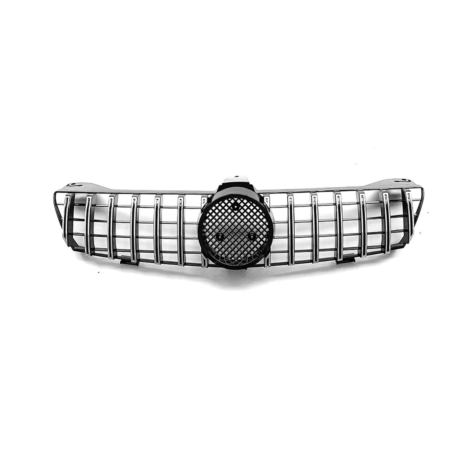 Auto Kühlergrill Glänzendes Schwarz Für GTR-Stil-Grill Für Benz Für CLS-Klasse W219 2005–2008 CLS350 CLS550 CLS63 Für AMG-Diamant-Stil-Stoßstangengrill Kühlergrill Grill(G-Silver) von KUVIEZ