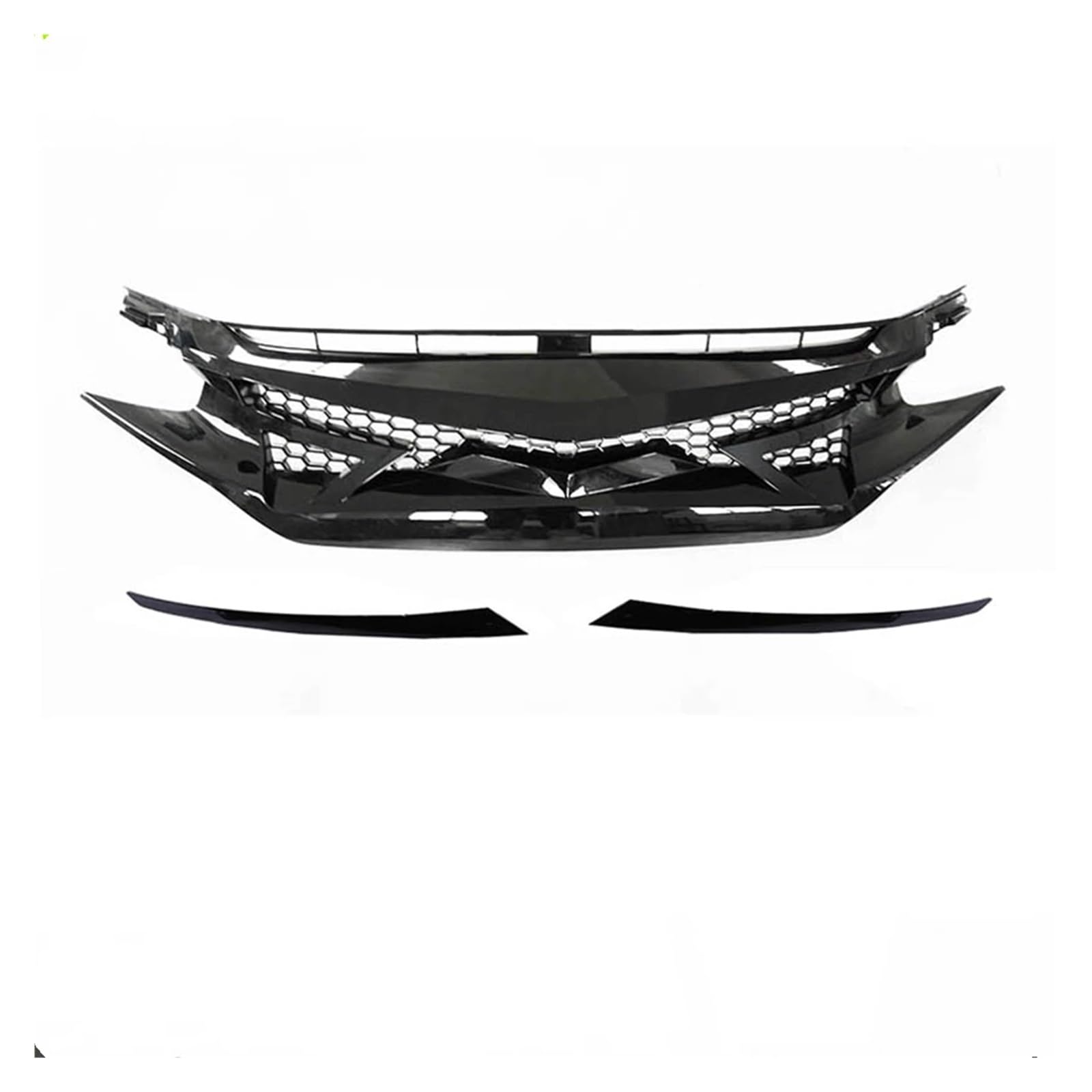 Auto Kühlergrill Grill Frontgrill Für Civic 10th Für Gen 2016 2017 2018 SI Fließheck Für Typ R Modelle 2019-2021 Schwarz Auto Oberen Stoßstange Haube Mesh Grid Kühlergrill Grill Auto Kühlergrill Grill Frontgrill Für Civic 10th Für Gen 2016 2017 2018 SI Fließheck Für Typ R Modelle 2019-2021 Schwarz Auto Oberen Stoßstange Haube Mesh Grid Kühlergrill Grill von KUVIEZ
