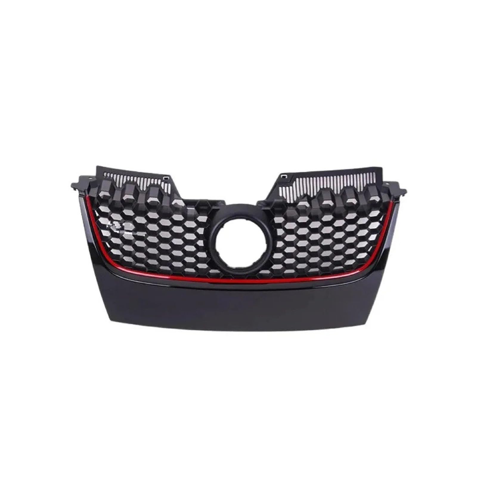 Auto Kühlergrill Vordere Stoßfänger Kühlergrill Für VW Für Golf 5 Mk5 V Für GTI-Ersatz Geeigneter ABS Fahrzeuganschläge Rostsicherer Schüttelfest Kühlergrill Grill(Rot) von KUVIEZ