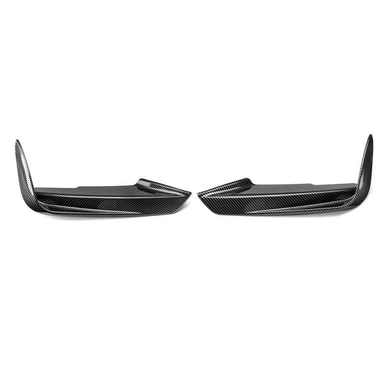 Auto Spoilerlippe 1 Paar Für F30 F31 Für Sport 2012-2019 Front Lip Splitter Canards Spoiler Auto Nebel Lampe Augenbraue Rahmen Abdeckung Grille Auto-Frontspoiler(Type A-Carbon Look) von KUVIEZ