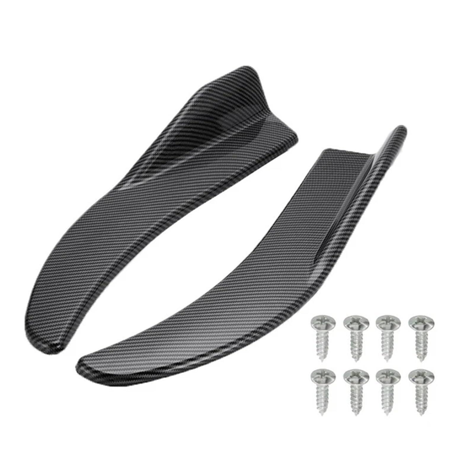 Auto Spoilerlippe 1 Paar Universal-Auto-Seitenschweller Auto-Stoßfänger-Spoiler Vorne Und Hinten Anti-Kollision Auto-Frontspoiler(Kohlefaser) von KUVIEZ