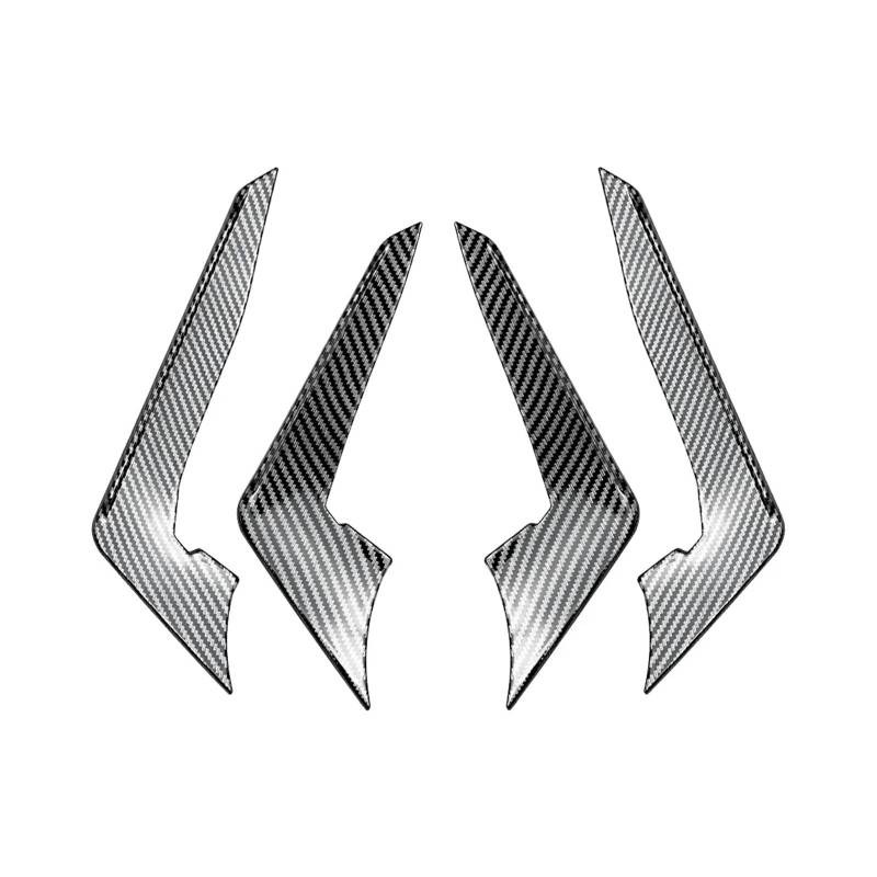 Auto Spoilerlippe 2 Stücke Für A5 S5 F5 Für Sline 2017 18 19 2020 Auto Vorderen Stoßfänger Seite Wind Messer Aufkleber Auto ABS Körper Schutz Dekoration Trim Geändert Auto-Frontspoiler(Carbon Look) von KUVIEZ