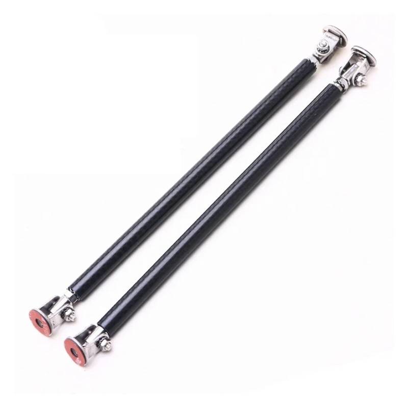 Auto Spoilerlippe 200mm Universal Auto Splitter Stangen Racing Einstellbare Edelstahl Front Stoßstange Lip Unterstützung Tie Bar Kit Sparen Bohren Loch Auto-Frontspoiler(2pc 20cm Carbon) von KUVIEZ
