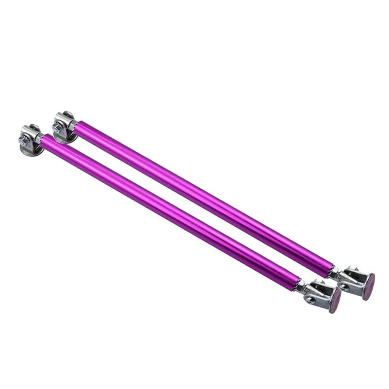 Auto Spoilerlippe 200mm Universal Auto Splitter Stangen Racing Einstellbare Edelstahl Front Stoßstange Lip Unterstützung Tie Bar Kit Sparen Bohren Loch Auto-Frontspoiler(2pc 20cm Purple) von KUVIEZ