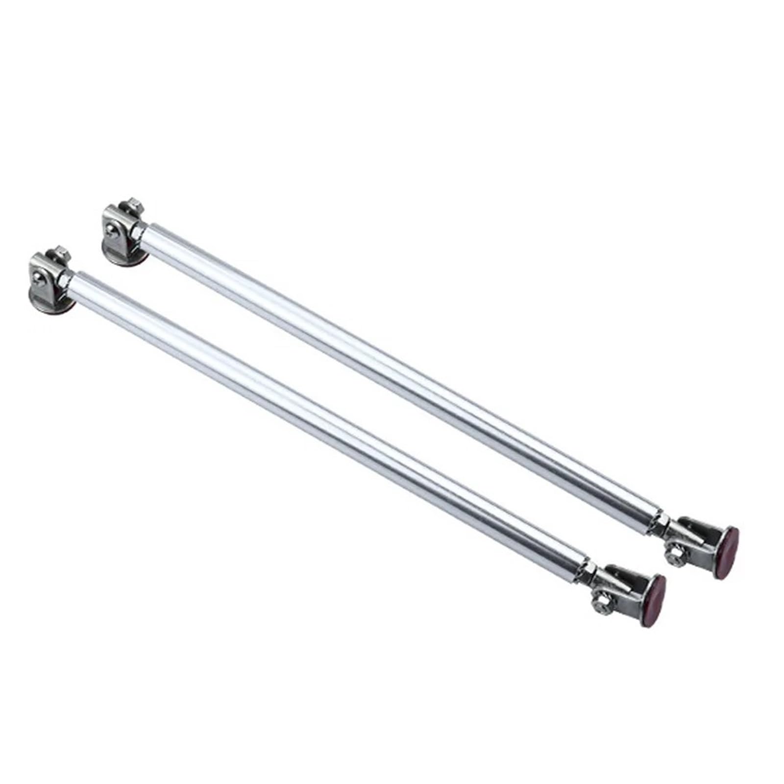 Auto Spoilerlippe 200mm Universal Auto Splitter Stangen Racing Einstellbare Edelstahl Frontschürze Lippe Stahl Unterstützung Krawatte Bar Kit Sparen Bohren Loch Auto-Frontspoiler(2pc 20cm Silver) von KUVIEZ
