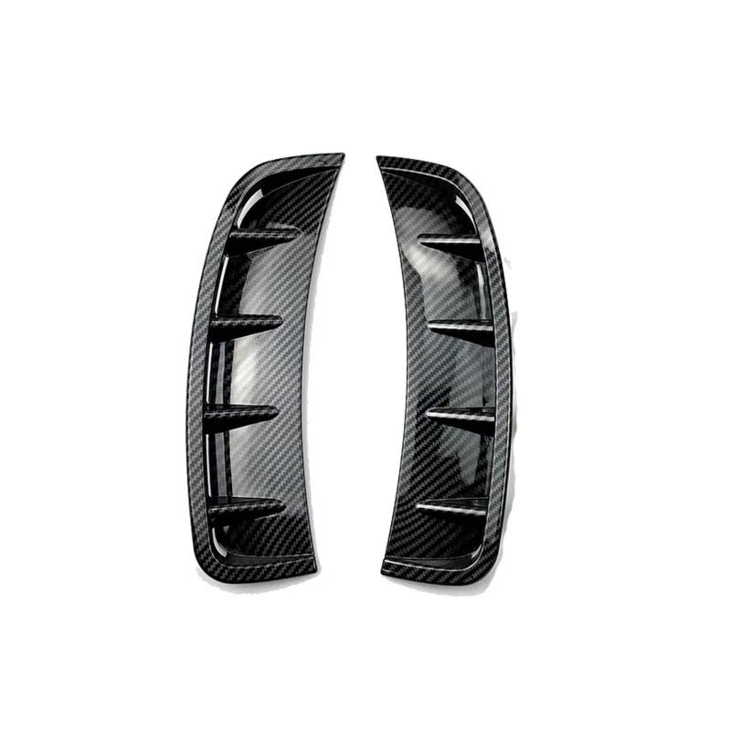 Auto Spoilerlippe 2019 Bis 2019 Für Benz A-Klasse Schrägheck-Limousine W177 Für AMG Für Line Universal Frontstoßstange Seitenverkleidung Lip Spoiler ABS Glänzend Schwarz Auto-Frontspoiler(Kohlefaser) von KUVIEZ