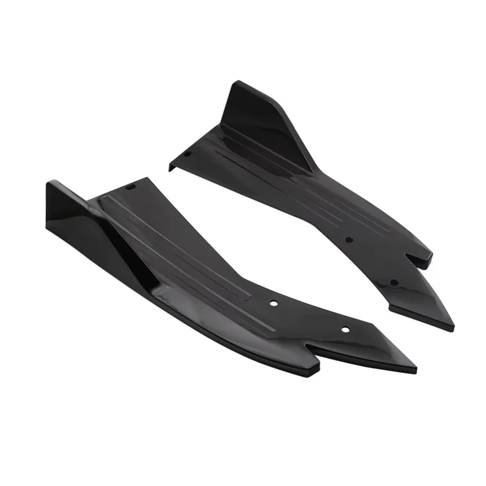 Auto Spoilerlippe 2PCS Für Subaru Für Impreza Für WRX Für STI Für BRZ Für Legacy Hintere Stoßstange Lip Diffusor Splitter Canard Protector Front Spoiler Body Kit Auto-Frontspoiler(Schwarz) von KUVIEZ