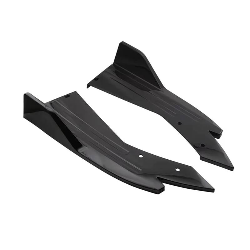 Auto Spoilerlippe 2PCS Für Subaru Für Impreza Für WRX Für STI Für BRZ Für Legacy Hintere Stoßstange Lip Diffusor Splitter Canard Protector Front Spoiler Body Kit Auto-Frontspoiler(Schwarz) von KUVIEZ