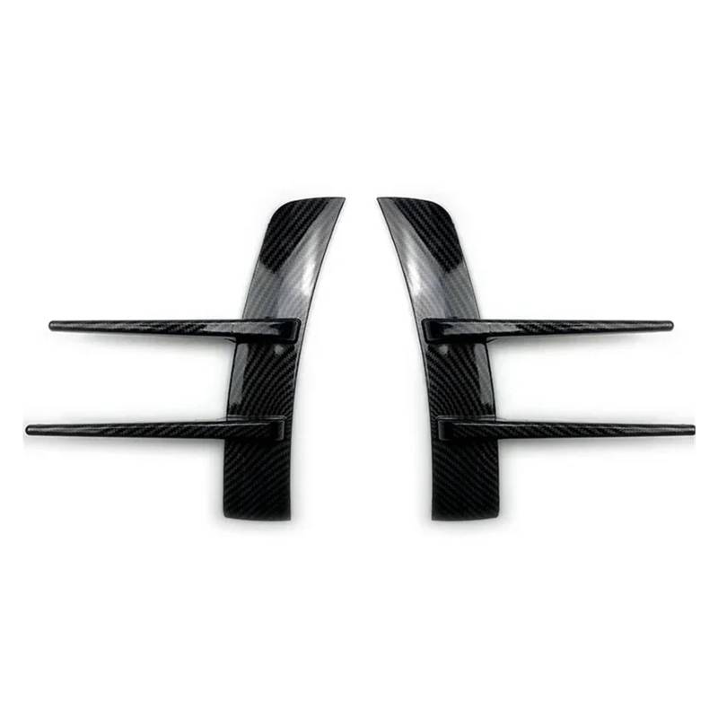 Auto Spoilerlippe 2Pcs Auto Zubehör Auto Vorne Stoßstange Hinten Seite Air Vent Splitter Spoiler Canard Auto Seite Vent Trim Spoiler Canards Splitter Auto-Frontspoiler(Carbon 2Pcs) von KUVIEZ