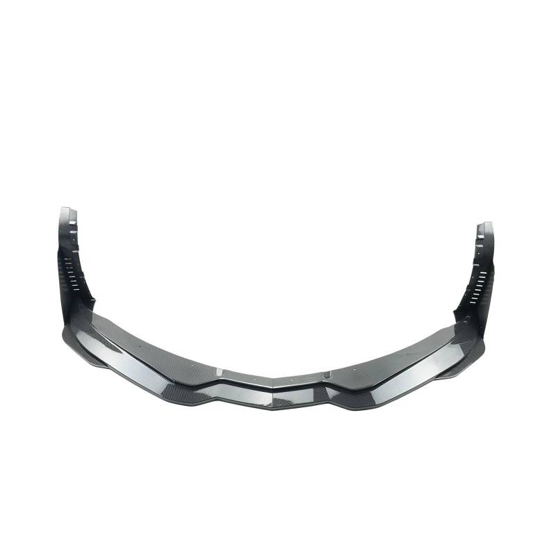 Auto Spoilerlippe 3 Stil Für Chevrolet Für Corvette C7 2014-2019 Auto Vorderen Stoßfänger Lip & Seite Winglets Bühne Spoiler Splitter Carbon Stil Glänzend Schwarz Auto-Frontspoiler(Kohlefaser-Stil) von KUVIEZ
