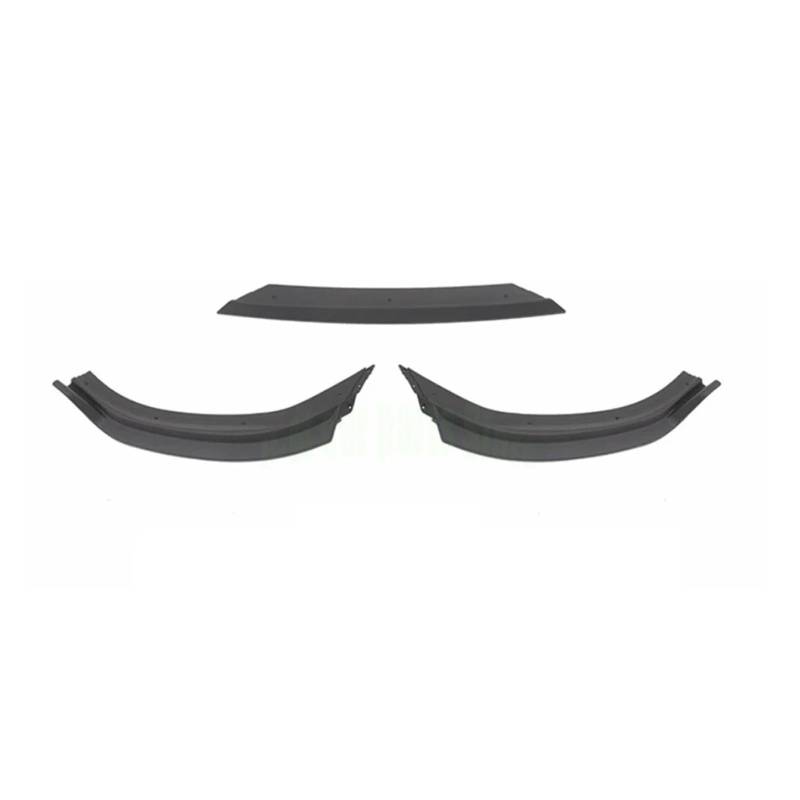 Auto Spoilerlippe 3 Stück Für VW Für Polo 2011 12 13 14 2015 2016 2017 2018 2019 Auto-Frontstoßstange Lippe Schwarz Splitter Diffusor Lip Body Kit Spoiler Stoßstangen Auto-Frontspoiler(2019-20Matte) von KUVIEZ