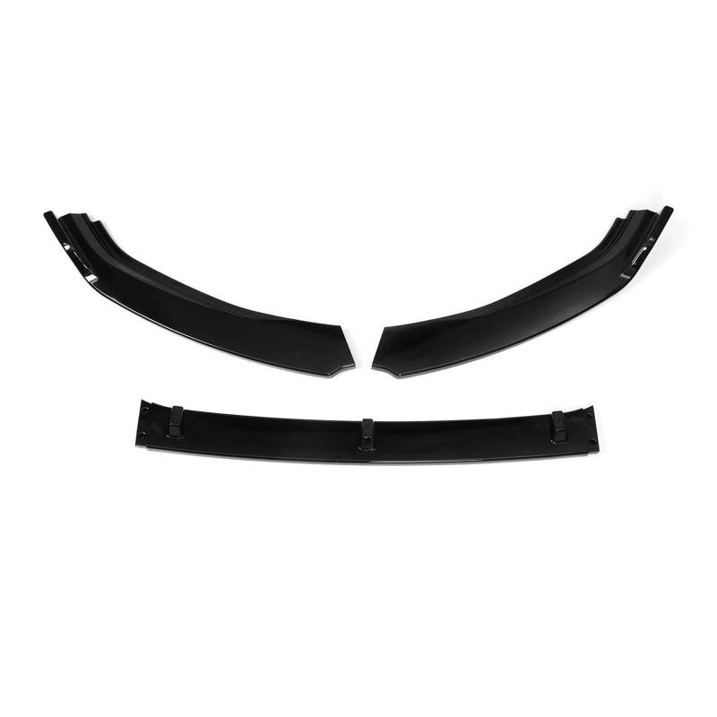 Auto Spoilerlippe 3 Stücke Auto Front Stoßstange Splitter Lip Für VW Für Golf MK7 2014 2015 2016 2017 Diffusor Spoiler Schutz Abdeckung Deflektor Lippen Schutz Auto-Frontspoiler(Glossy Black) von KUVIEZ