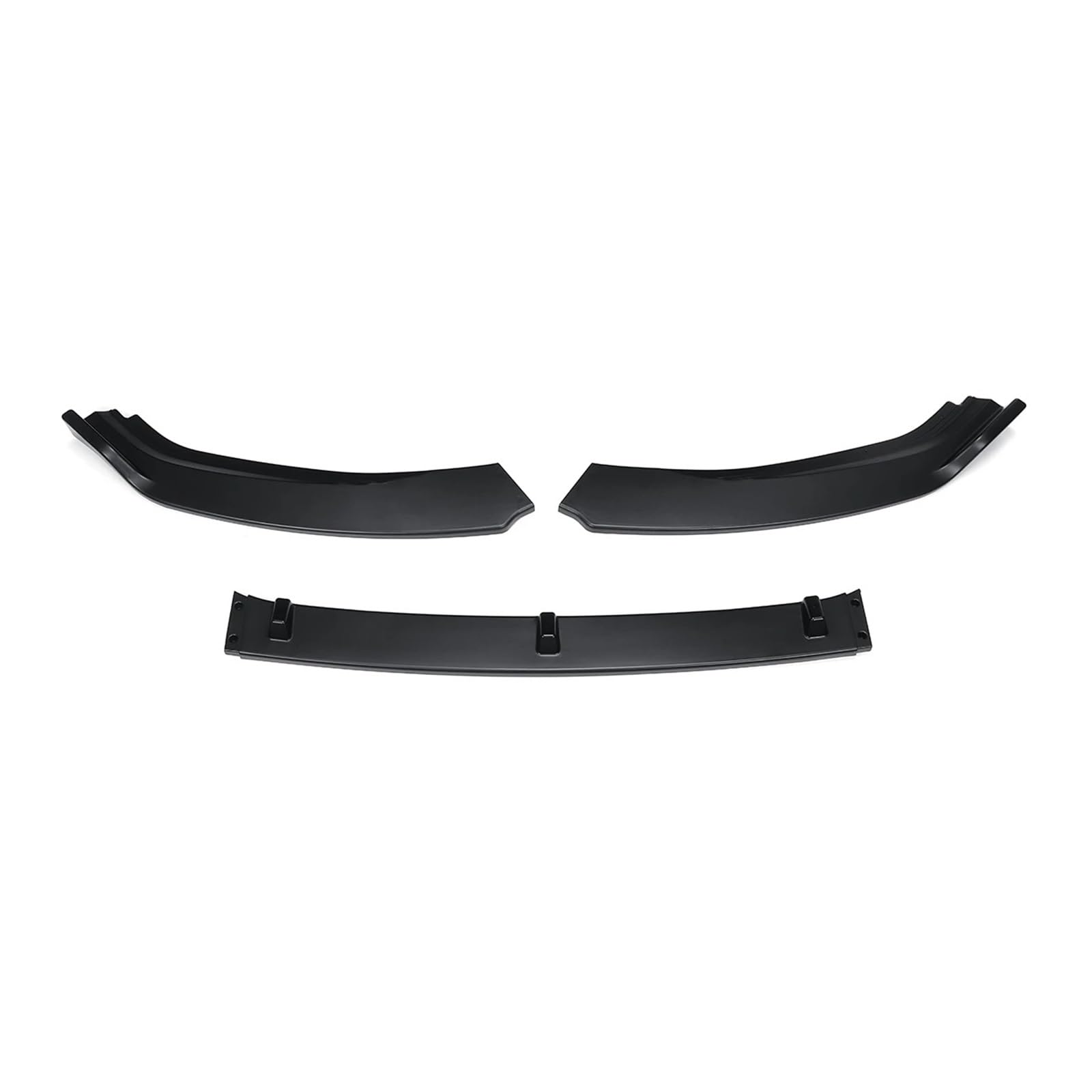 Auto Spoilerlippe 3 Stücke Auto Front Stoßstange Splitter Lip Für VW Für Golf MK7 2014 2015 2016 2017 Diffusor Spoiler Schutz Abdeckung Deflektor Lippen Schutz Auto-Frontspoiler(Glossy Black) von KUVIEZ