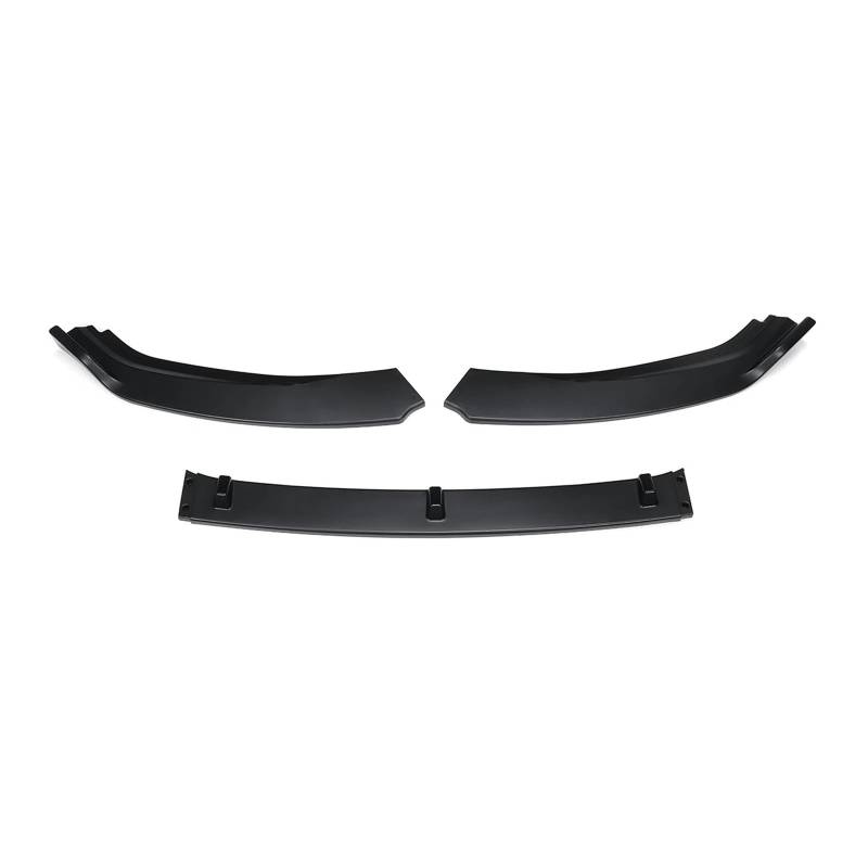 Auto Spoilerlippe 3 Stücke Auto Front Stoßstange Splitter Lip Für VW Für Golf MK7 2014 2015 2016 2017 Diffusor Spoiler Schutz Abdeckung Deflektor Lippen Schutz Auto-Frontspoiler(Glossy Black) von KUVIEZ