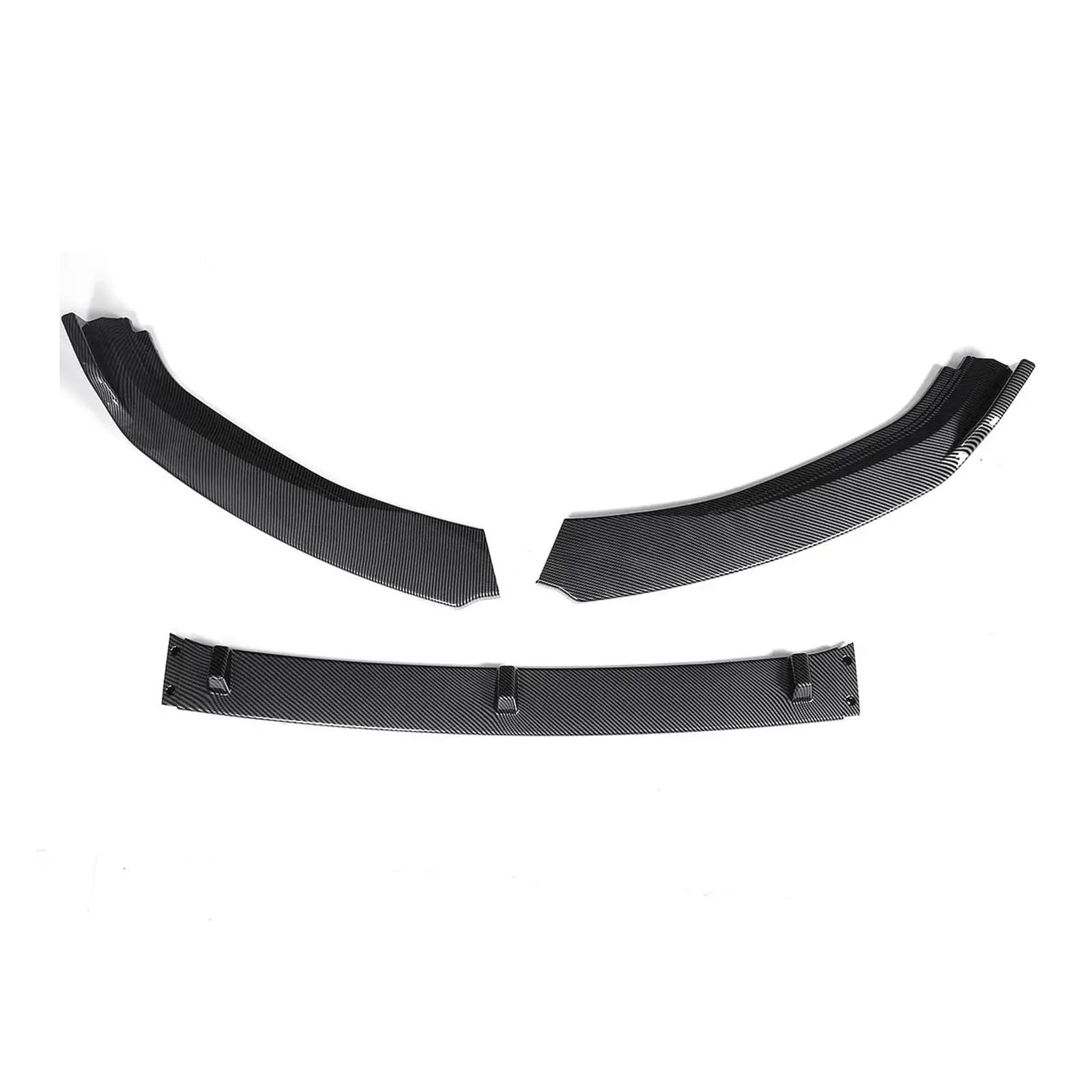 Auto Spoilerlippe 3 Stücke Für VW Für Golf MK7 2014 2015 2016 2017 Auto Front Stoßstange Splitter Lip Diffusor Spoiler Schutz Abdeckung Deflektor Lippen Schutz Auto-Frontspoiler(Kohlefaser-Optik) von KUVIEZ