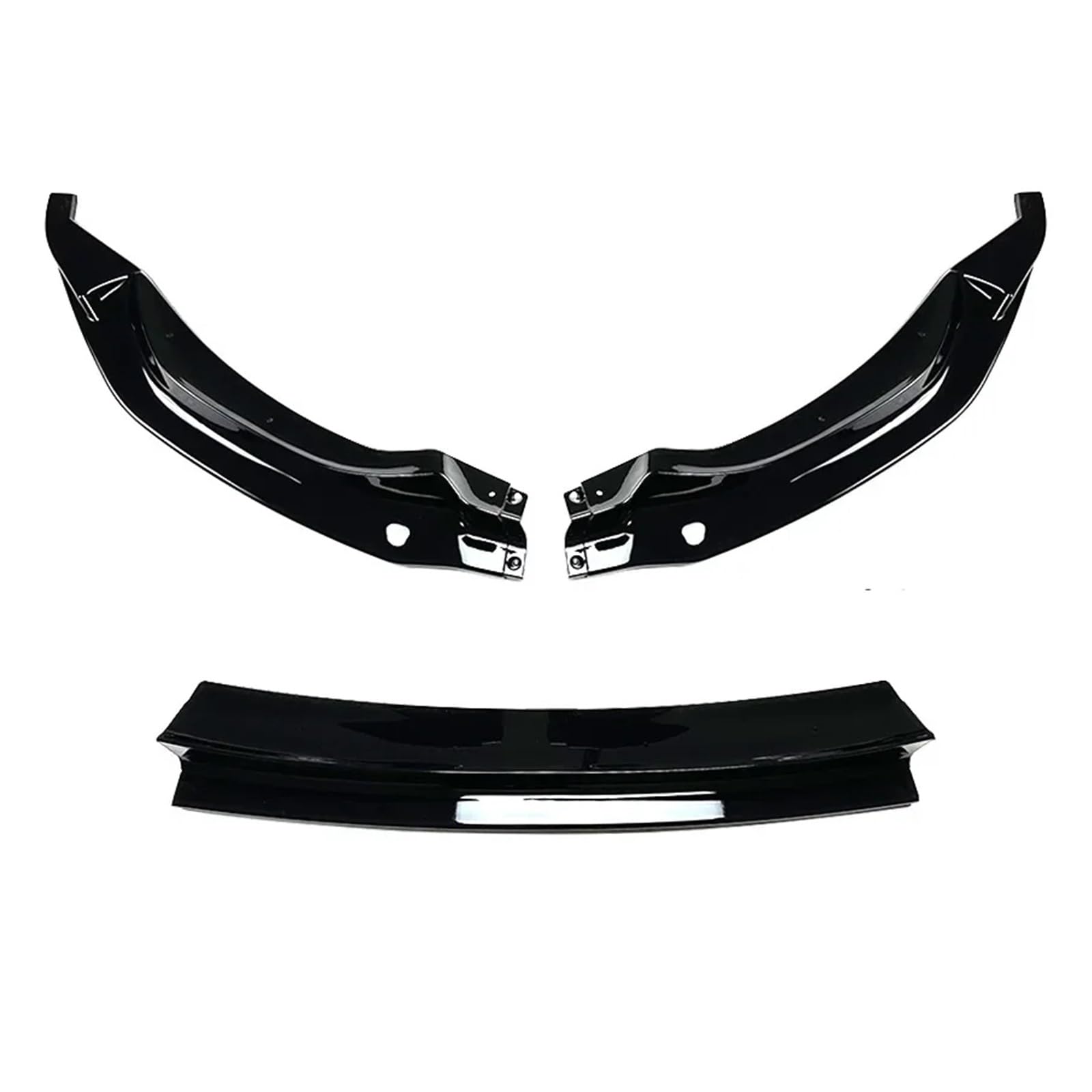 Auto Spoilerlippe 3PCS Für F80 Für M3 Für M4 F82 F83 2015-2020 Auto Vorderen Stoßfänger Lip Spoiler Splitter Diffusor Splitter Abdeckung Schutz Körper Kits Tuning Auto-Frontspoiler(Gloss Black) von KUVIEZ