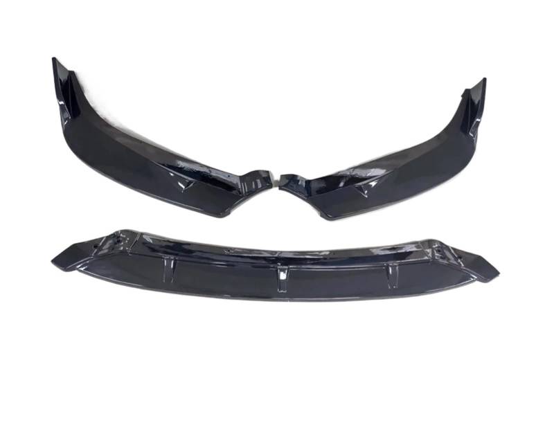 Auto Spoilerlippe 3PCS Für Nissan Für Sentra Für Sylphy 2016 2017 2018 2019 Vorderen Stoßfänger Lip Spoiler Splitter Diffusor Abnehmbare Körper Kit Abdeckung Schutz Auto-Frontspoiler(Glossy Black) von KUVIEZ