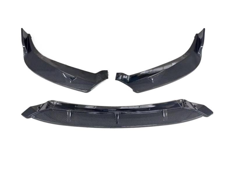 Auto Spoilerlippe 3PCS Für Nissan Für Sentra Für Sylphy 2016 2017 2018 2019 Vorderen Stoßfänger Lip Spoiler Splitter Diffusor Abnehmbare Körper Kit Abdeckung Schutz Auto-Frontspoiler(Kohlefaser-Optik) von KUVIEZ