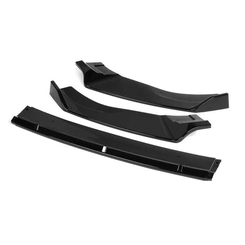 Auto Spoilerlippe 3PCS Für VW Für Golf MK7 MK 7,5 Für GTI 2014 2015 2016 2017 2018 2019 Glänzend Schwarz Frontschürze Lip Spoiler Abdeckung Trim Auto-Frontspoiler von KUVIEZ