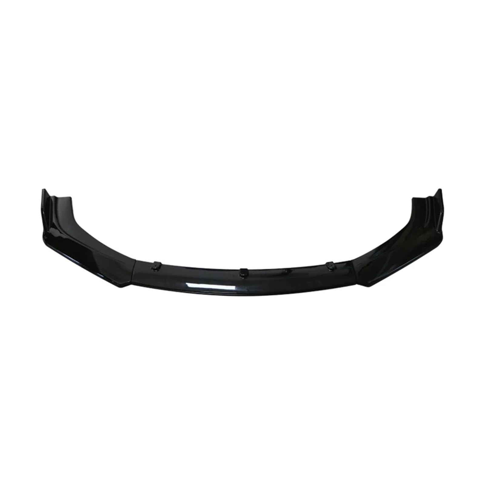Auto Spoilerlippe 3PCS Universal Auto Vorderen Stoßfänger Lip Body Kit Spoiler Splitter Diffusor Carbon Faser Schwarz Splitter ABS Kunststoff Auto Zubehör Auto-Frontspoiler(Schwarz) von KUVIEZ